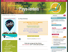 Tablet Screenshot of cc-paysfertois.fr